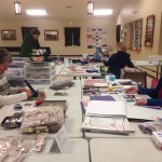 women having fun scrapbooking at Camp Luwisomo