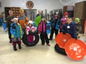 Trinity Lutheran Church of Wautoma donates equipment, has fun at camp's Winter Activity program!